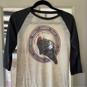 Mazda raceway Laguna Seca 3/4 sleeve t-shirt